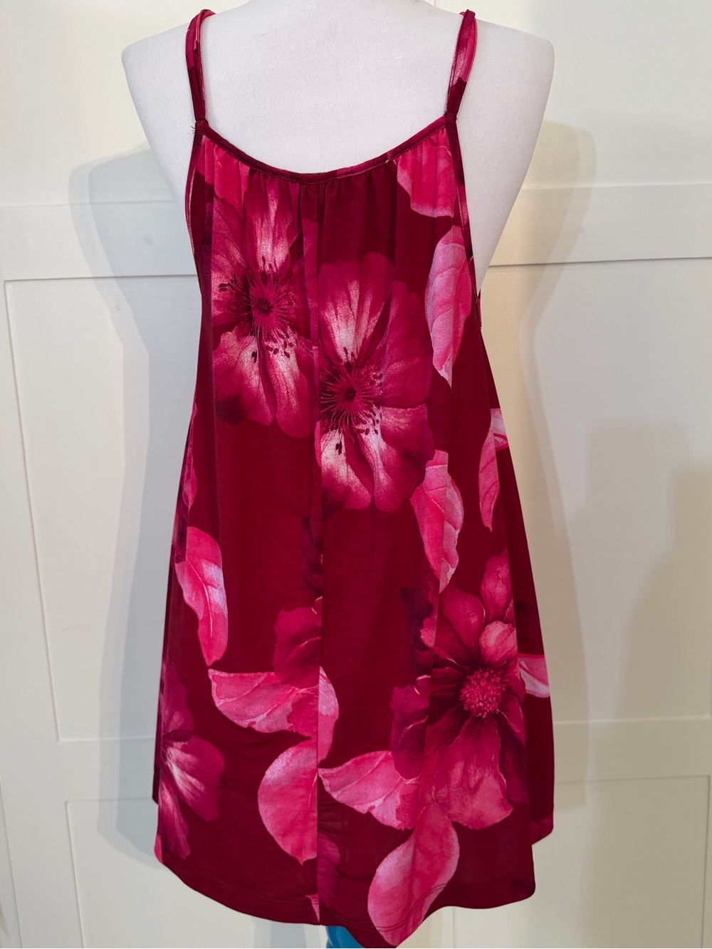 Floral Satin Cami Top - Pink/Magenta